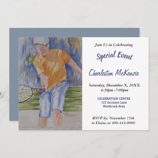 TUIN ZOMERPARTY UITNODIGING (Voorkant / Achterkant)