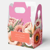 Tuin Zonsopgang Roze Sinaasappel Modern Bloemen Br Bedankdoosjes (Geopend)