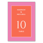 Tuin Zonsopgang Roze Sinaasappel Waterverf Bruilof Kaart (Achterkant)