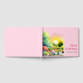 Tuin Zonsopgang Waterverf Bloemen Kleurrijke Bruil Gastenboek (Volledig)