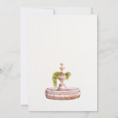 Tuin zwaan minimalistische elegante bruidsdouche kaart (Achterkant)