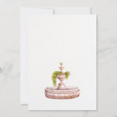 Tuin zwaan minimalistische elegante bruiloft kaart (Achterkant)