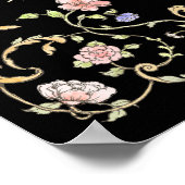 Tuin Zwart Kleurrijke Luxe Huwelijk Welkom Poster (Hoek)