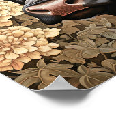 Tuin Zwart Koe Poster (Hoek)