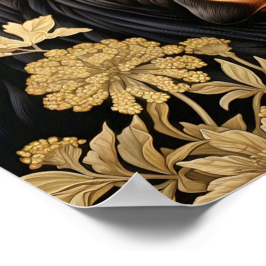 Tuin Zwart Koe Poster (Hoek)