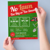Tuinaanleg Diensten | Gazonverzorging Hovenierswer Flyer (Hand)