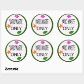 tuinafval ronde sticker (Vel)