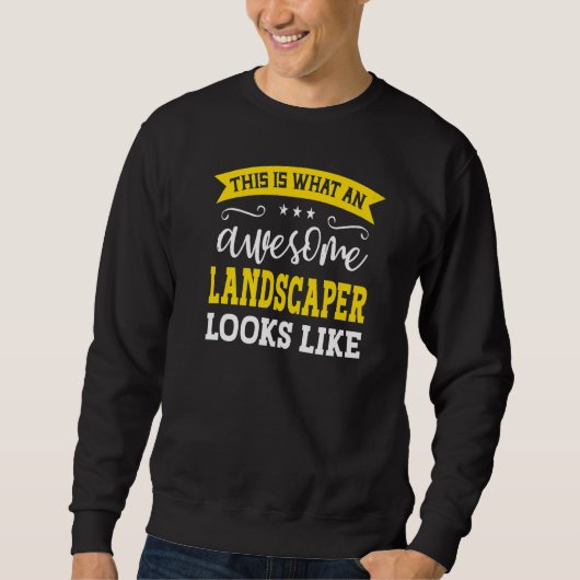 Tuinarchitect Baan Titel Werknemer Grappige Werker Trui (Voorkant)
