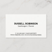 Tuinarchitect bemest de tuin visitekaartje (Achterkant)