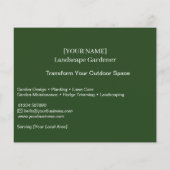 Tuinarchitect Flyer | Professionele Tuinieren (Achterkant)