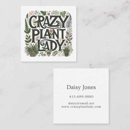 Tuinarchitect Landscaper Greenery Vierkante Visitekaartje (Voorkant / Achterkant)
