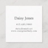 Tuinarchitect Landscaper Greenery Vierkante Visitekaartje (Achterkant)