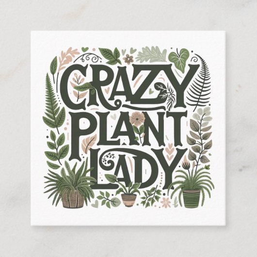 Tuinarchitect Landscaper Greenery Vierkante Visitekaartje (Voorkant)