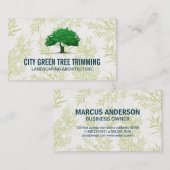 tuinarchitect | Tree Logo | bladpatroon Visitekaartje (Voorkant / Achterkant)