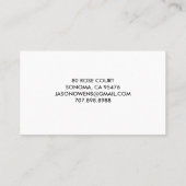 tuinarchitect van fruitbomen visitekaartje (Achterkant)