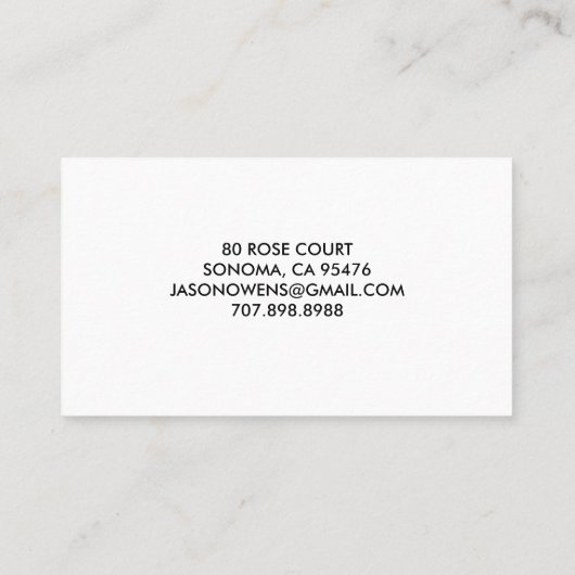 tuinarchitect van fruitbomen visitekaartje (Achterkant)