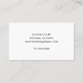 tuinarchitectuur visitekaartje (Achterkant)