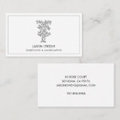 tuinarchitectuur visitekaartje (Voorkant / Achterkant)