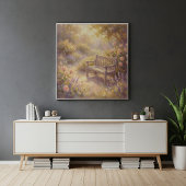 Tuinbank Muur Kunst Poster