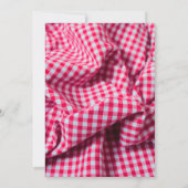 Tuinbarbecue | Rustieke Rood Geruite BBQ Kaart (Achterkant)