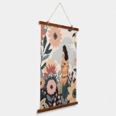 tuinbeschouwing hangend wandkleed (Gebogen)