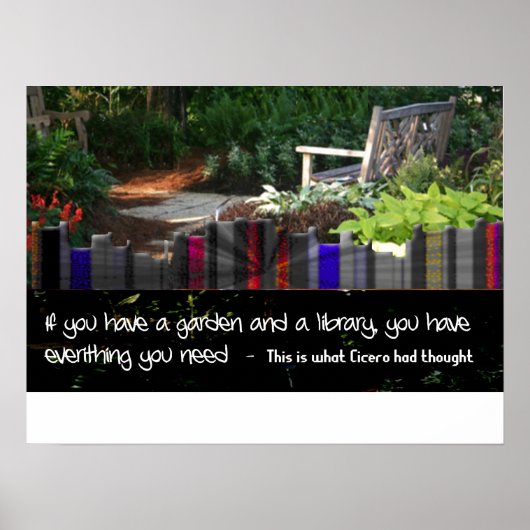 Tuinbibliotheek Poster (Voorkant)