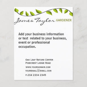Tuinblad Tuinieren Groen Flyer