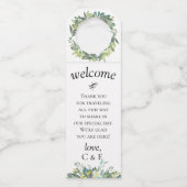 Tuinbladeren gepersonaliseerd flessenhanger (Voorkant)