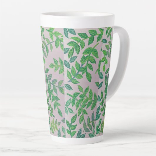 Tuinbladeren Latte Mok (Rechterhoek)