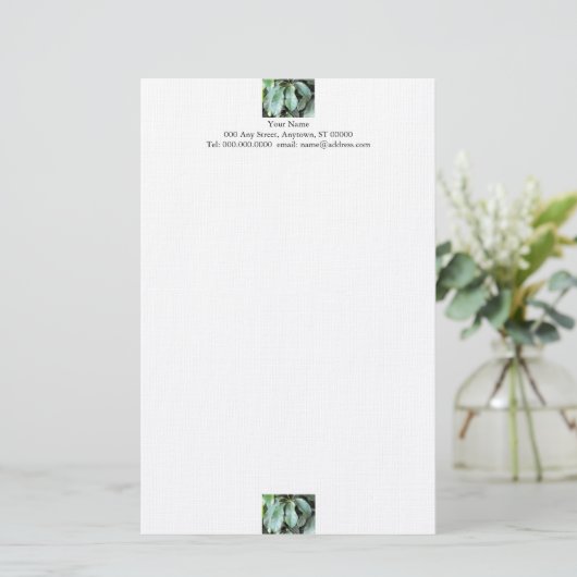 Tuinbladeren Papier (Staand voorkant)