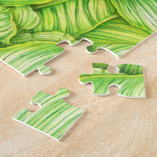 Tuinbladeren Puzzel   (Zijkant)