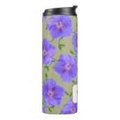 Tuinblauwe bloem Botanische benaming Thermosbeker (Gedraaid links)