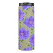 Tuinblauwe bloem Botanische benaming Thermosbeker (Achterkant)