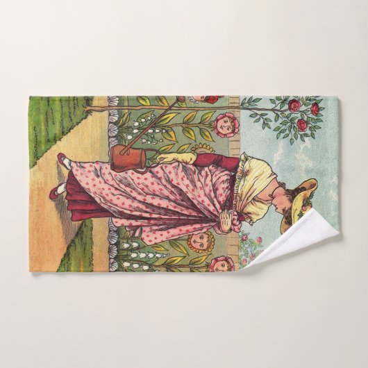 Tuinbloem Antiek Bad Handdoek (Handdoek)