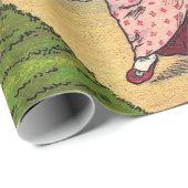 Tuinbloem Antiek Cadeaupapier (Rol Hoek)