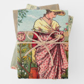 Tuinbloem Antiek Inpakpapier Vel (In situ)