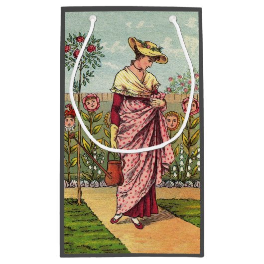 Tuinbloem Antiek Klein Cadeauzakje (Achterkant)