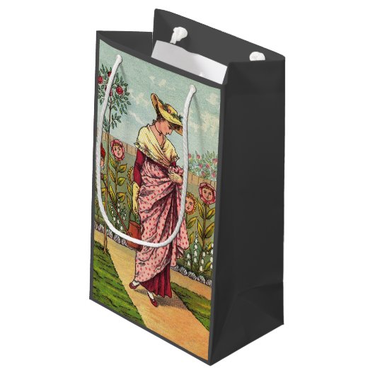 Tuinbloem Antiek Klein Cadeauzakje (Achterkant Gekanteld)