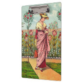 Tuinbloem Antiek Klembord (Links)