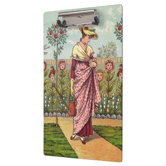 Tuinbloem Antiek Klembord (Links)