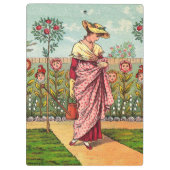 Tuinbloem Antiek Klembord (Achterkant)