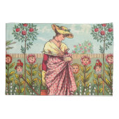 Tuinbloem Antiek Kussensloop (Achterkant)