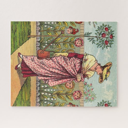 Tuinbloem Antiek Legpuzzel (Horizontaal)