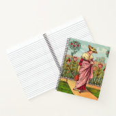 Tuinbloem Antiek Notitieboek (Binnen)