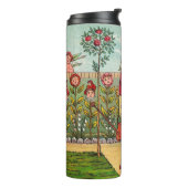 Tuinbloem Antiek Thermosbeker (Gedraaid links)