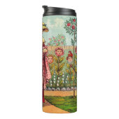 Tuinbloem Antiek Thermosbeker (Geroteerd rechts)