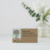 Tuinbloem Antiek Visitekaartje (Staand voorkant)