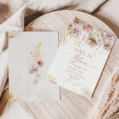 Tuinbloem baby in bloom baby shower-uitnodiging kaart