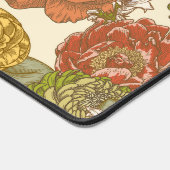 Tuinbloem patroon bureaumat (Hoek)