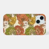 Tuinbloem patroon iPhone 15 case (Achterkant horizontaal)